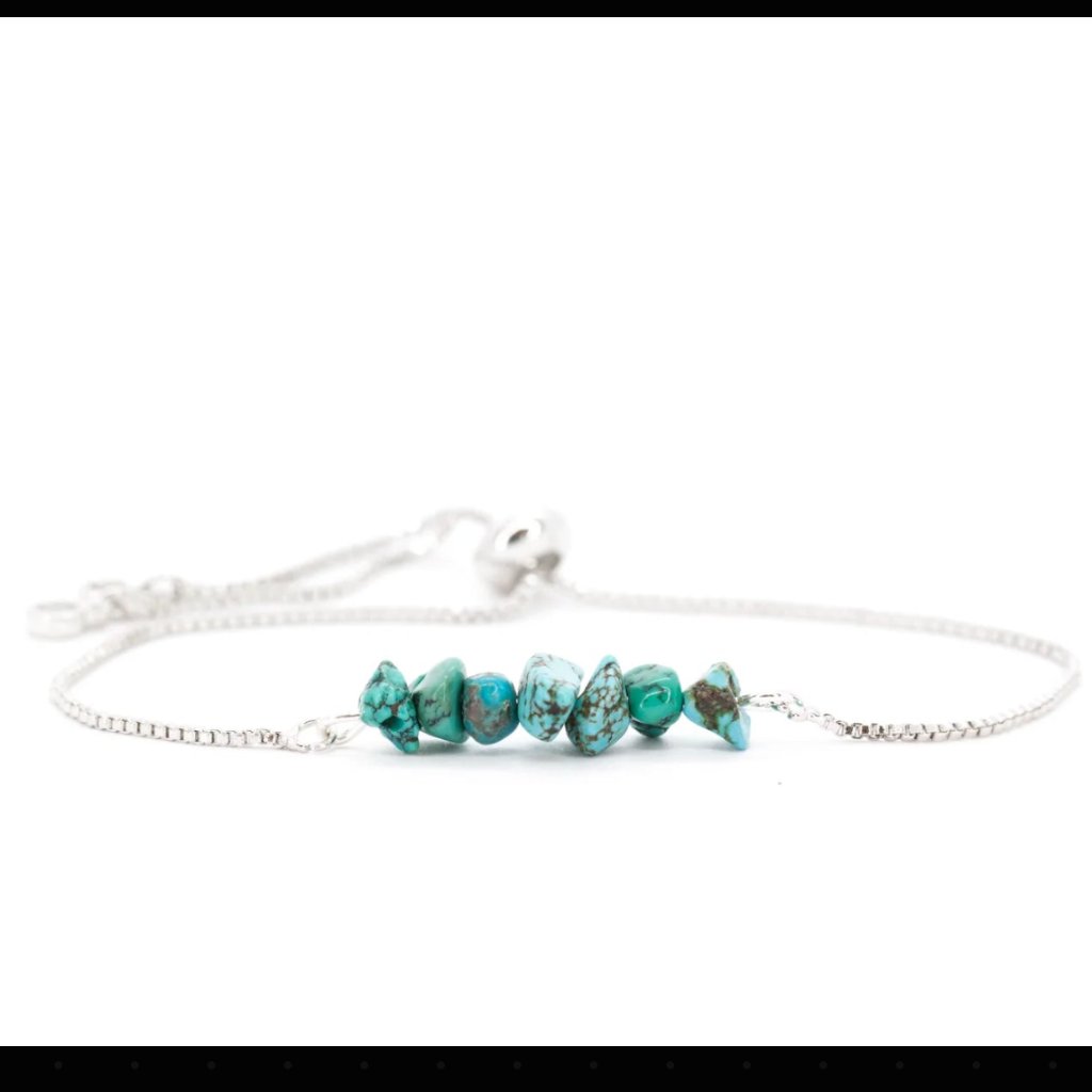 Salty Cali - Rock Candy Bracelet Turquoise - Silver Plated